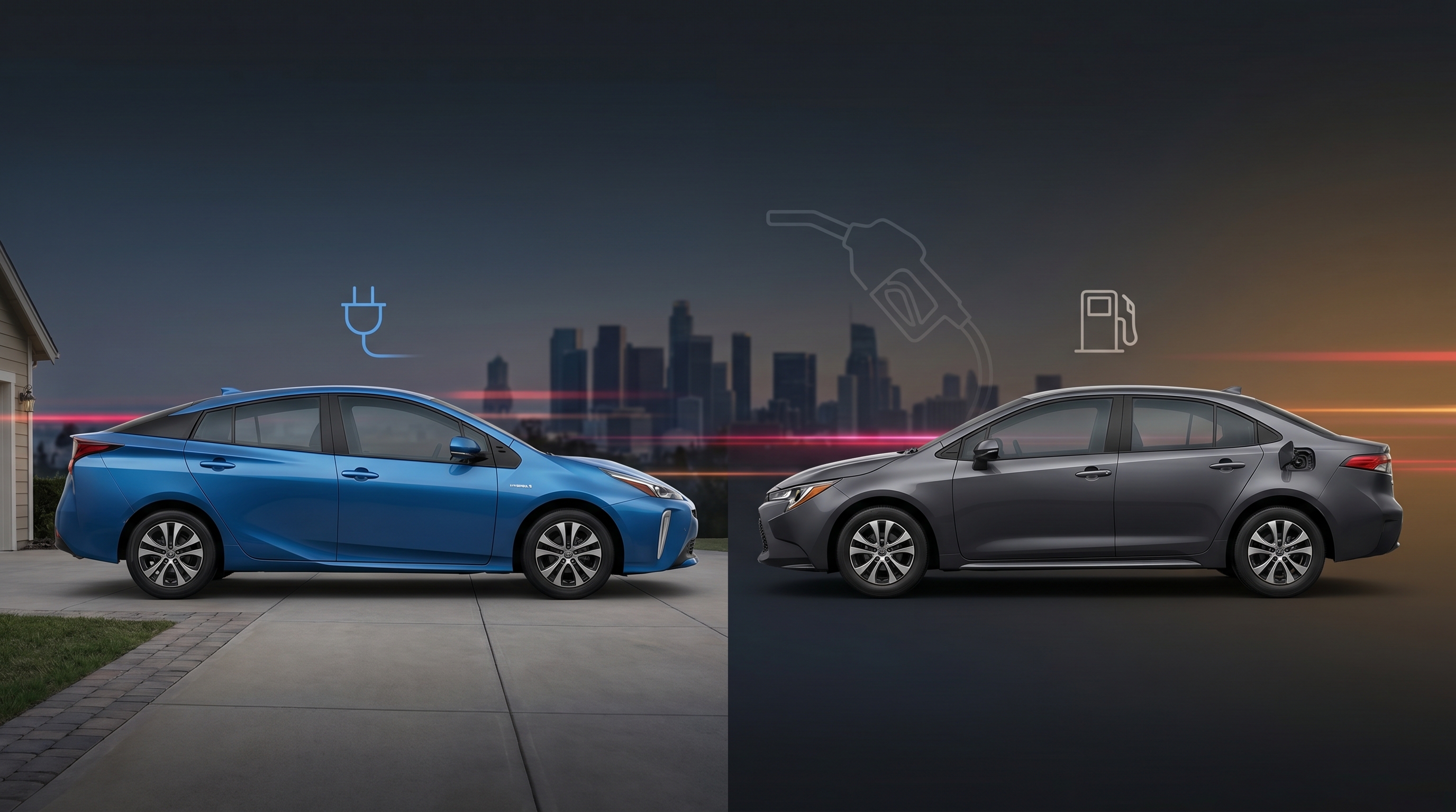 Editorial hero image for Hybrid vs Gas Car: How to Choose What Fits You