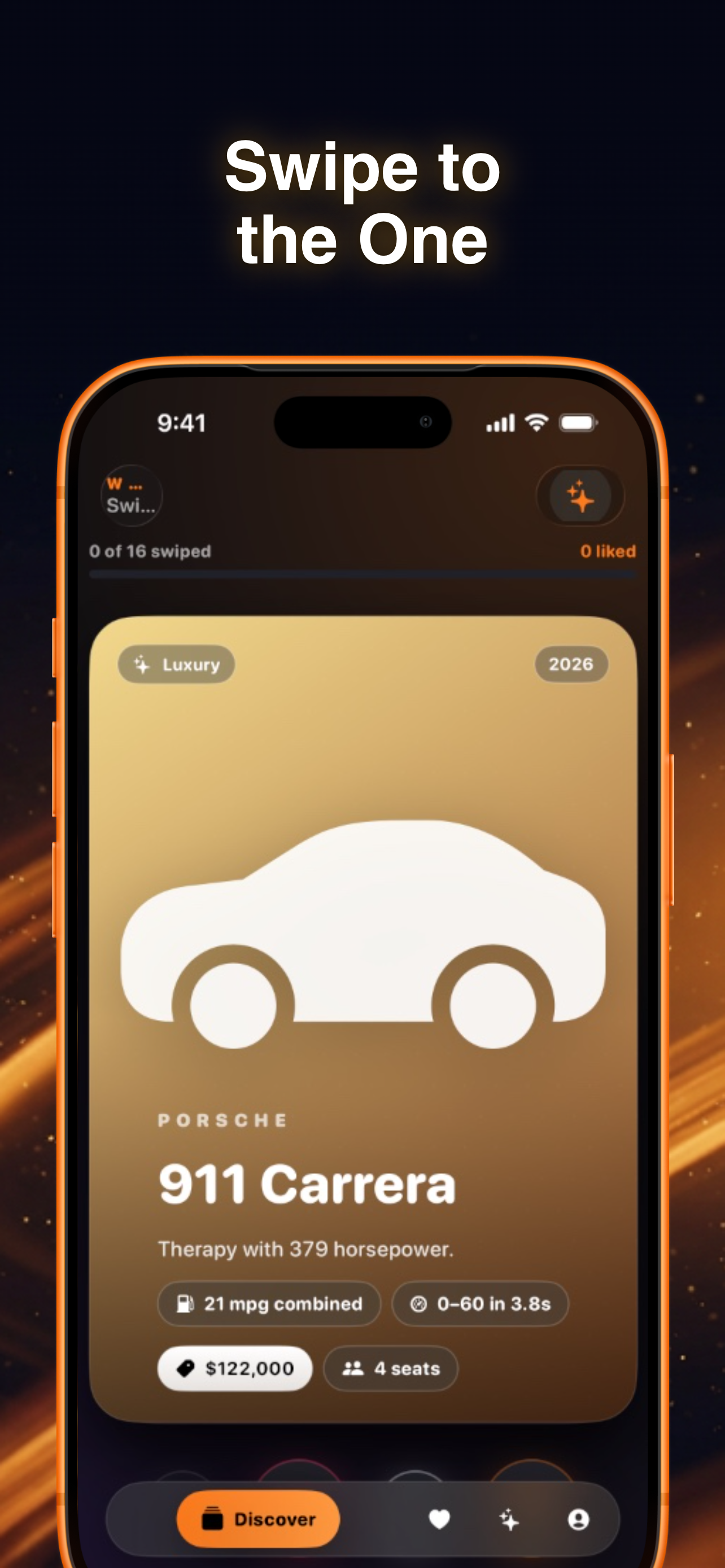 CarSwype Match swipe deck